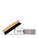 Leather Shoe Care Kit | Brush, Leather Cream (150ml) &amp; Sponge