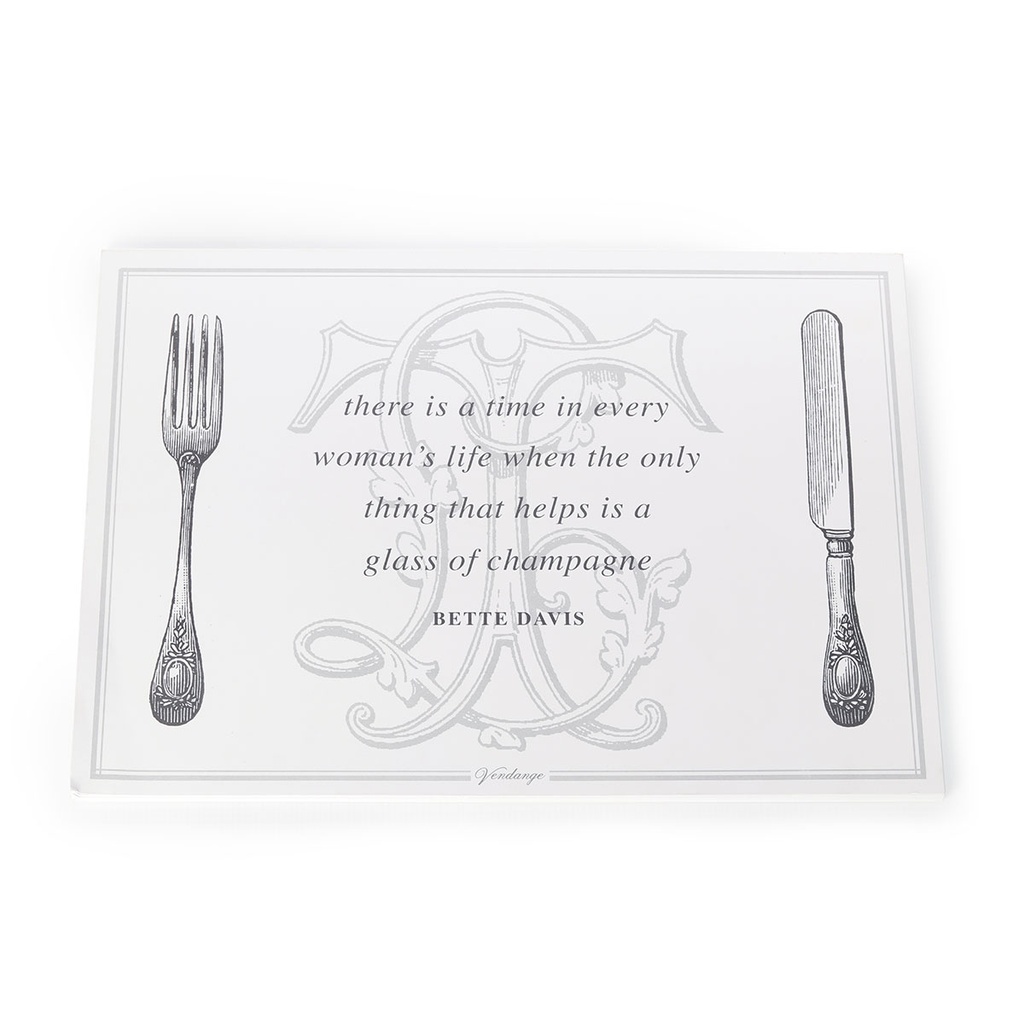 Disposable Placemat (42x30cm) | with quotes - 24 sheets