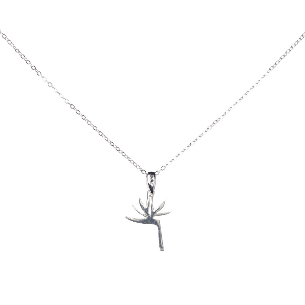 Strelitzia Pendant Necklace - Sterling Silver