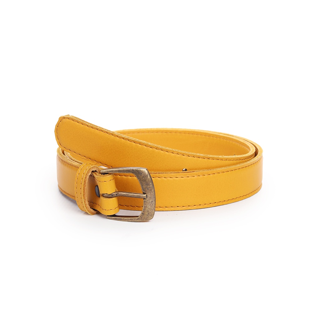 Mustard Leather Belt