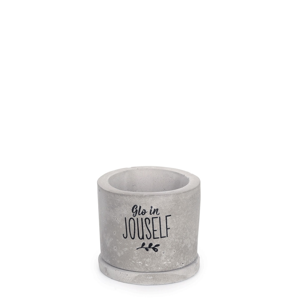 Printed Concrete Pot (7cm) | glo in jouself