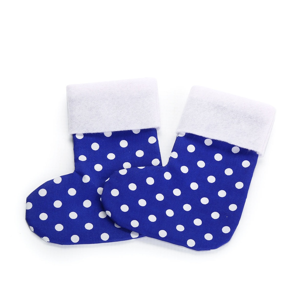 Christmas Sock Cutlery Sleeve Set | Blue