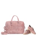VELLIES & Metro Laptop Bag | Pink Chrome Tanned Leather