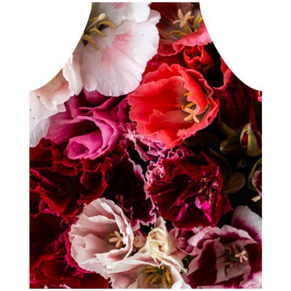 Pink &amp; Red Flowers Apron (72x89cm)