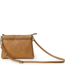 Ndebele Essence (medium) Sling-Clutch Bag | toffee brown leather