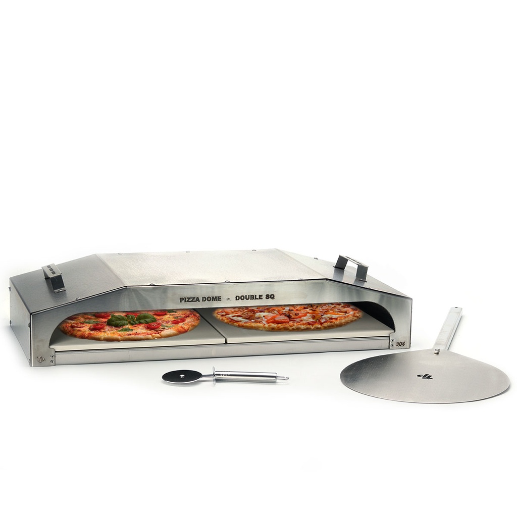 Double Pizza Dome Braai Oven (medium) | with cutter & spade