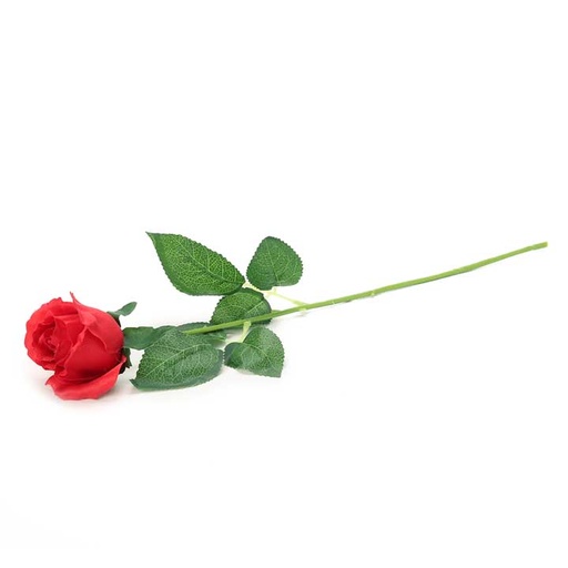 [art-rose-red] Artificial Red Rose | length: 45cm