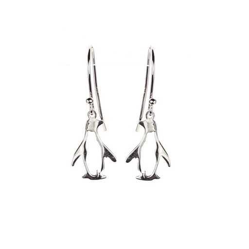 [jew-ear-pen-ster-sil] Penguin Earrings - Sterling Silver