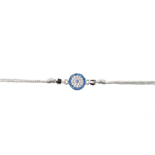 [jew-bra-pre-blu-ster-sil] Pretty Blue Bracelet - Sterling Silver