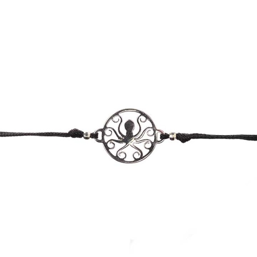 [jew-bra-oct-ster-sil] Octopus Bracelet - Sterling Silver