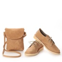 VELLIES & Compact Sling Bag | Tan Leather