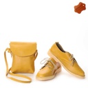 VELLIES & Compact Sling Bag | Mustard Yellow Leather