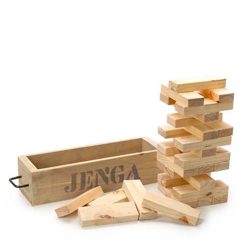 [game-blocks-jenga-set] Jenga Wood Play Set