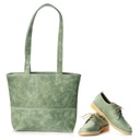VELLIES & Shopper Handbag | Mint Green Leather>