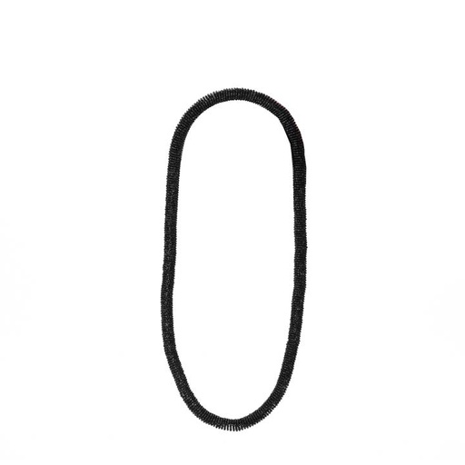 [jew-nec-spiral-black] Spiral Necklace - Black