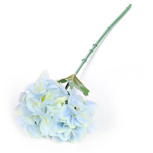 [pla-art-chr-blu-66cm] Artificial Blue Christmas Rose Flower | length: 66cm