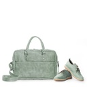 VELLIES & Metro Laptop Bag | Mint Chrome Tanned Leather