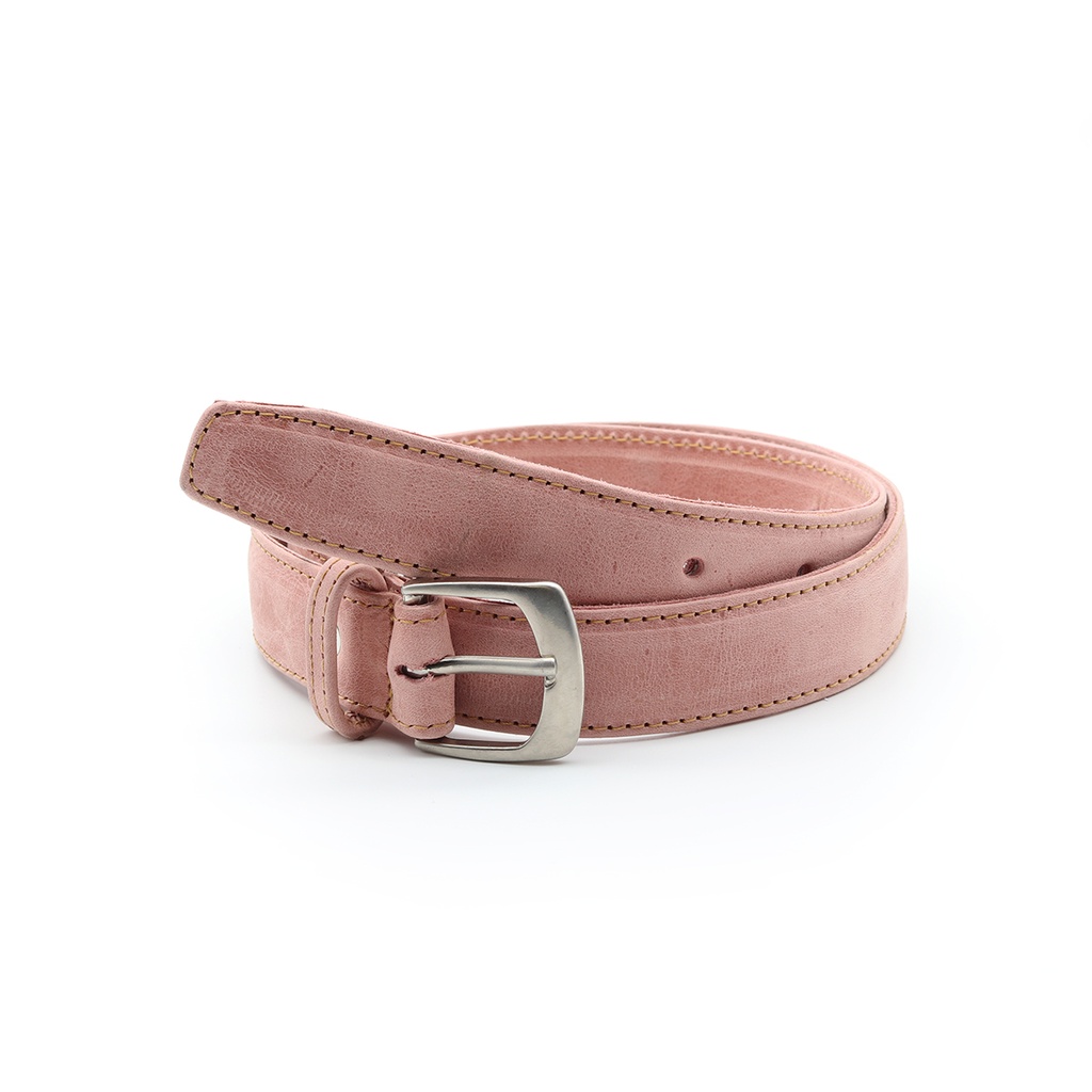 Pink Leather Belt | Sproose