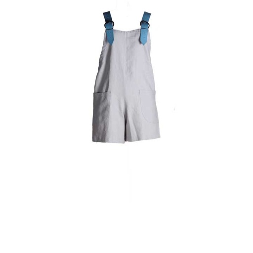 [cloth-jum-g-short-sml] Lino Jumpsuit - Short - Cloudy